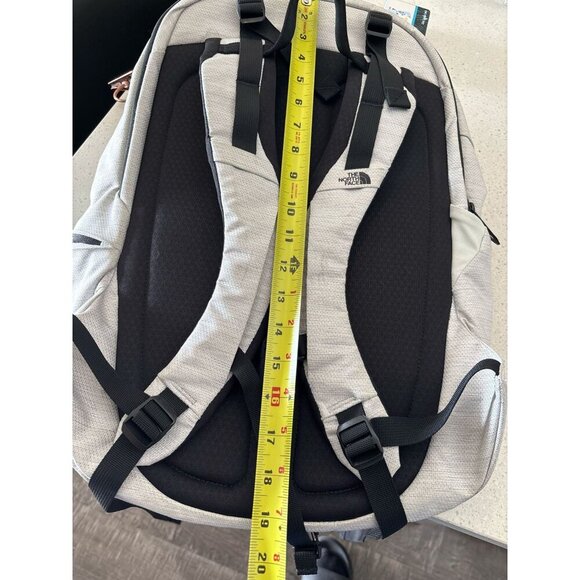 The North Face Aurora Backpack Womens Bag White Metallic Black Laptop Holder 22L - Picture 8 of 13